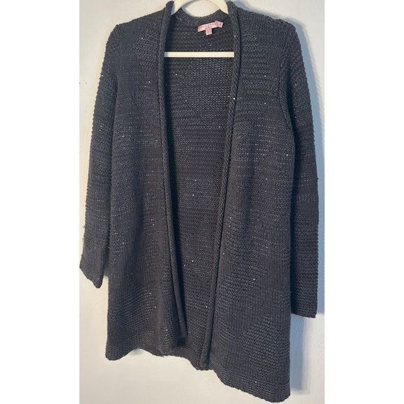 Calypso St. Barth Open Front Sequin Cardigan - Size Small - Picture 2 of 7